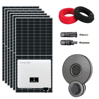 Kit Solar Comercial 1825kWh/mês com Carregador Weidmuller Carro Elétrico