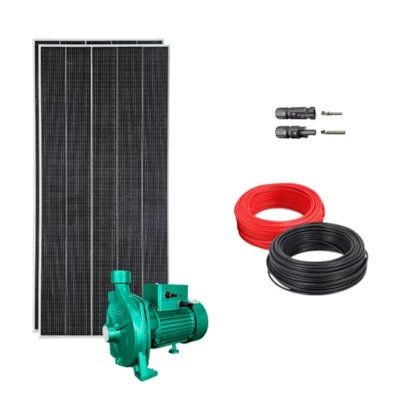 Kit Solar Completo Bomba Periférica Ebara Até 7800L 28MCA 620W 76V