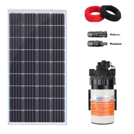 Kit Solar Flutuador em Lagos 155W Bomba Seaflo 55MCA