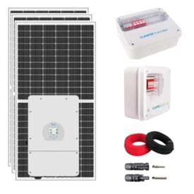Kit Solar Híbrido 1104kW/mês Inversor Deye 8kW Painel Hanersun