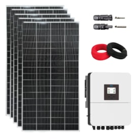 Kit Solar Híbrido 204kW/mês Monocristalino Deye 5kW 220V