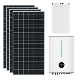 Kit Solar Híbrido 280kWh/mês Monocristalino 220V com Bateria de Lítio Livoltek
                                            