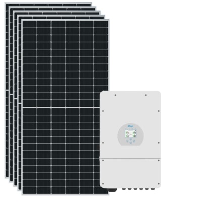 Kit Solar Hibrido 350kWh/mês Inversor Deye 5kW 127V/220V