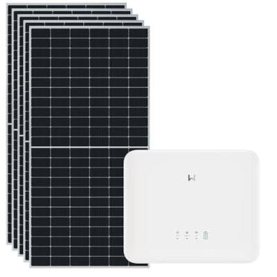 Kit Solar Hibrido 350kWh/mês Inversor Goodwe 3,5kW 220V - GW3600ES