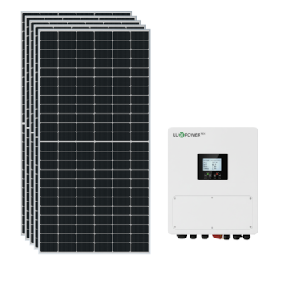 Kit Solar Híbrido 351kWh/Mês Inversor 6kW Monofásico 220V LuxPower