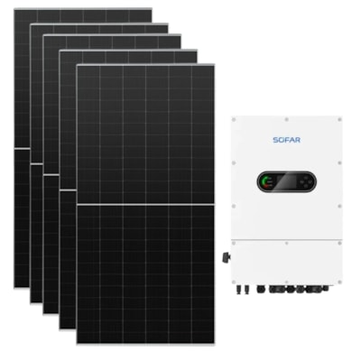 Kit Solar Híbrido 360kWh/Mês Inversor 5kW 127/220V Sofar