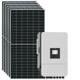 Kit Solar Hibrido 421kWh/mês Inversor Deye 8kW 220V