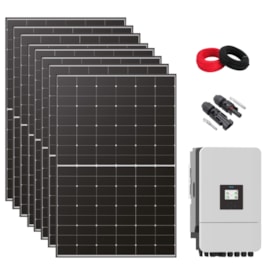 Kit Solar Híbrido 422kW/mês Monocristalino Deye 8kW 220V