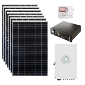 Kit Solar Híbrido 730kW/mês Deye 5kW 127V com Bateria Lítio Moura 100Ah