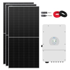 Kit Solar Híbrido Canadian 439kW/mês Deye 8kW 127V/220V