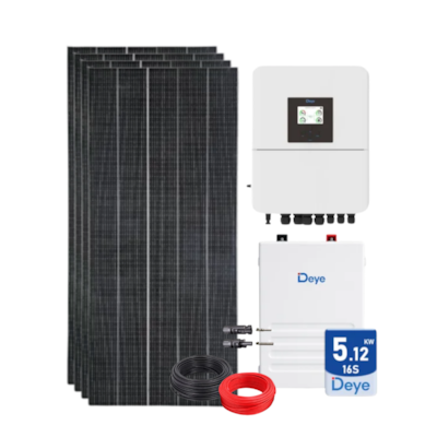 Kit Solar Híbrido com Bateria Deye+ Inversor Híbrido 3kW Deye+ 4 Painéis de 550W