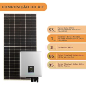 Segunda imagem do produto Kit Solar Industrial 80kWp Inversor Deye SUN-75K-G05 Trifásico 380V