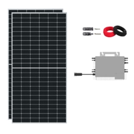 Kit Solar Monocristalino 140kWh/mês Microinversor Deye 2,25kW 220V