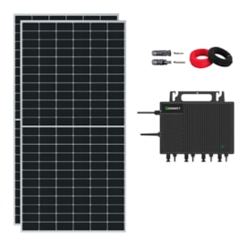 Kit Solar Monocristalino 140kWh/mês Microinversor Growatt 220V