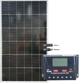 Kit Solar Monocristalino 160W com Controlador de Carga 30A 12V/24V