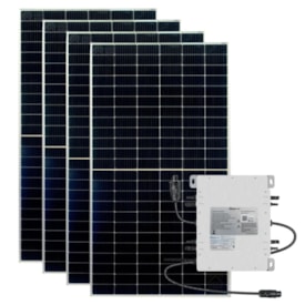 Kit Solar Monocristalino 2,2kWp ou 233kwh/mês Microinversor 