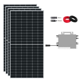 Kit Solar Monocristalino 280kWh/mês Microinversor Deye 2,25kW 220V