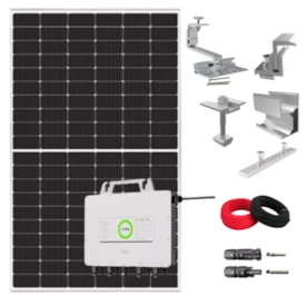 Kit Solar Monocristalino 456kW/mês Microinversor Saj 220V