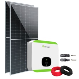 Kit Solar Monocristalino 555W ou 116,55kwh/mês Growatt 1500W 220V
                                            