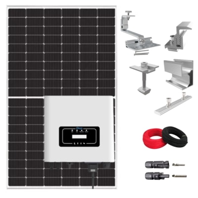 Kit Solar Monocristalino 864W/mês Inversor Deye 5kW 220V