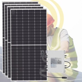 Kit Solar Monocristalino para até 399kwh/mês Microinversor Instalado Bh e Região 
                                            