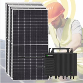 Segunda imagem do produto Kit Solar Monocristalino para até 580kwh/mês Microinversor Instalado Bh e Região