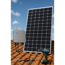 Kit Solar Monocristalino para até 870kwh/mês Microinversor Instalado Bh e Região
                                            