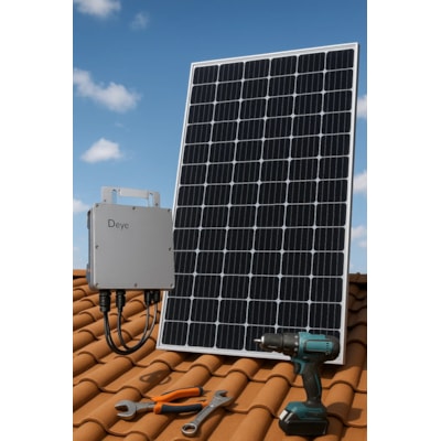 Kit Solar Monocristalino para até 870kwh/mês Microinversor Instalado Bh e Região