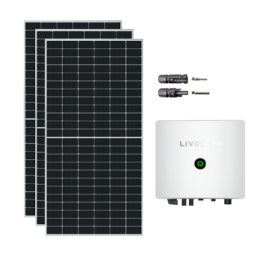 Kit Solar Monocristalino Residencial 210kWh/mês Livoltek 5kW 220V