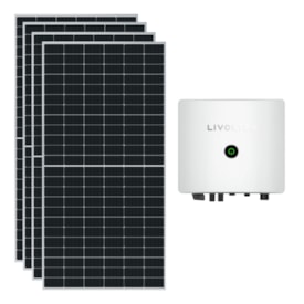 Kit Solar Monocristalino Residencial 266kWh/mês Livoltek 6kW 220V