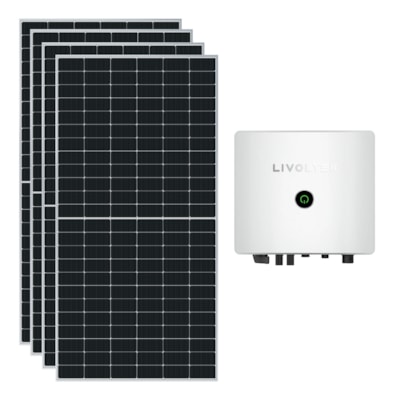Kit Solar Monocristalino Residencial 266kWh/mês Livoltek 6kW 220V