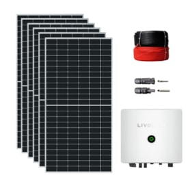 Kit Solar Monocristalino Residencial 432kWh/mês Livoltek 5kW 220V