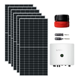 Kit Solar Monocristalino Residencial 702kWh/mês Livoltek 7,5kW 220V