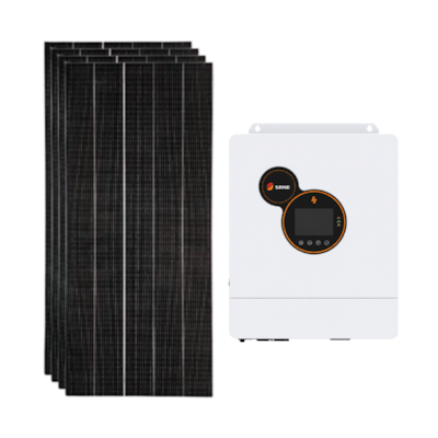 Kit Solar Off Grid 264kWh/Mês com Inversor Carregador 5kW 48V/127V SRNE