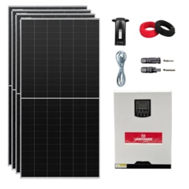 Kit Solar Off-grid 366kWh/mês com Inversor Carregador Unipower 3kW 48V/220V