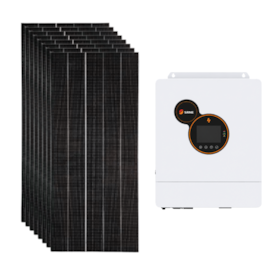 Kit Solar Off Grid 528kWh/Mês com Inversor Carregador 5kW 48V/127V SRNE