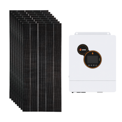 Kit Solar Off Grid 528kWh/Mês com Inversor Carregador 5kW 48V/127V SRNE