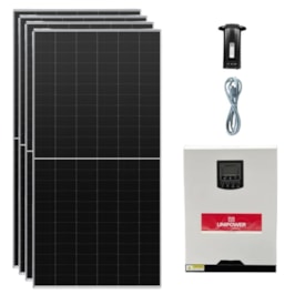 Kit Solar Off Grid Canadian Monocristalino 3,33kWp Unipower 48V/127V