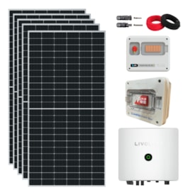 Kit Solar On-Grid 1.474kW/mês Inversor Monofásico 220V 10kW