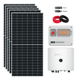Kit Solar On-Grid 982kW/mês Inversor Monofásico 220V 6kW