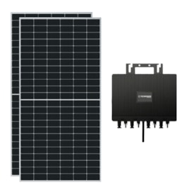 Kit Solar Painel Monocristalino 136Wh/mês Bifacial Microinversor Techpower 2kW 220V
                                            