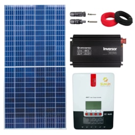 Kit Solar Para Starlink 340W com Controlador 30A e Inversor 12V/220V