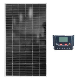 Kit Solar Placa Solar 160W com Controlador de Carga 40A 12V PWM