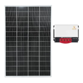 Kit Solar Placa Solar 280W com Controlador de Carga 30A 12V MPPT