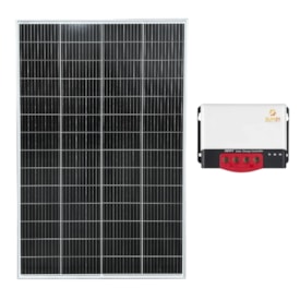 Kit Solar Placa Solar 280W com Controlador de Carga 40A 12V MPPT