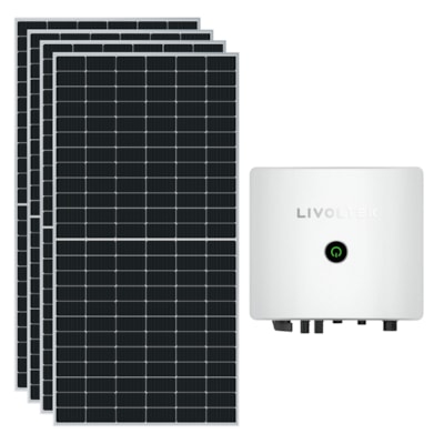 Kit Solar Residencial Monocristalino 280kWh/Mês Livoltek 10kW 220V