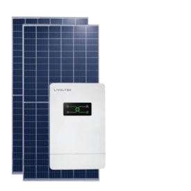 Kit Solar Rural 163kW/mês 48V/127V Inversor Livoltek