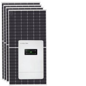 Kit Solar Rural 364kW/mês 48V/127V Inversor Livoltek