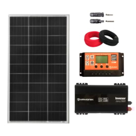 Kit Solar Starlink 06h/dia (até 640 Wh/dia) 12V/220V