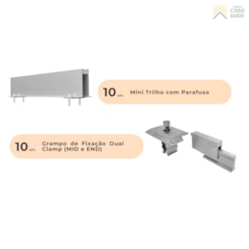 Segunda imagem do produto Minitrilho Alto Para Telhado Metálico 550mm Pratic Lite Romagnole - RSM-990X4